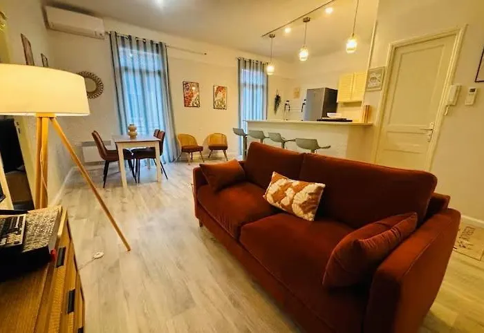 Grand T2 Avec Clim Balcon Wifi Perpignan